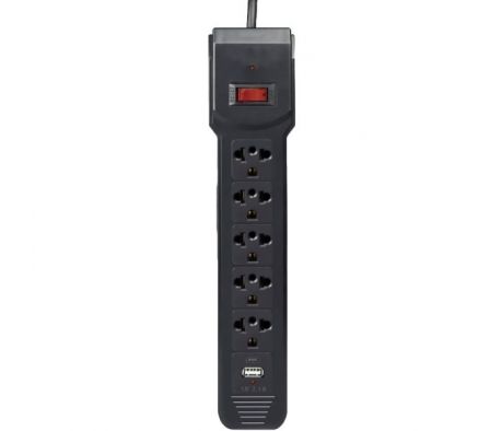 SATE ZAPATILLA 5PORT A-R14 1.5MT USB+C