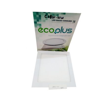 ECOPLUS LED CUADRADO 18W 3500K (-5)
