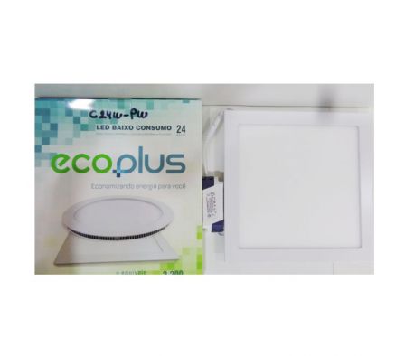 ECOPLUS LED CUADRADO 24W 6500K (-12)