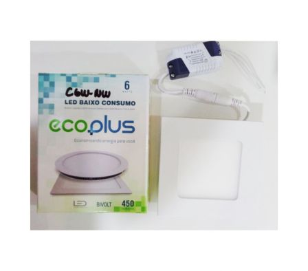 ECOPLUS LED CUADRADO  6W 5000K (-1)