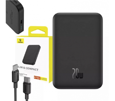 BASEUS PB 5000MAH 20W MAG BK